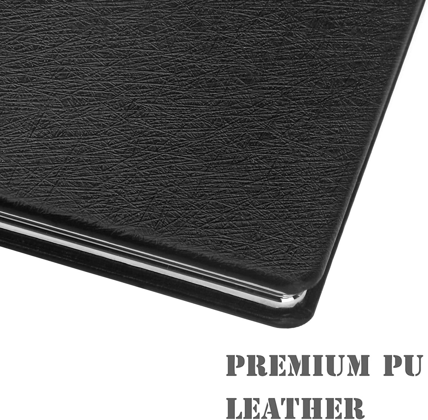 Compact Vanity Mirror for Men, Black, Travel Makeup Mirror for Handbag Pocket Wallet, Portable Double-Sided Magnifying Cosmetic Mirror for Daily, Work, Business